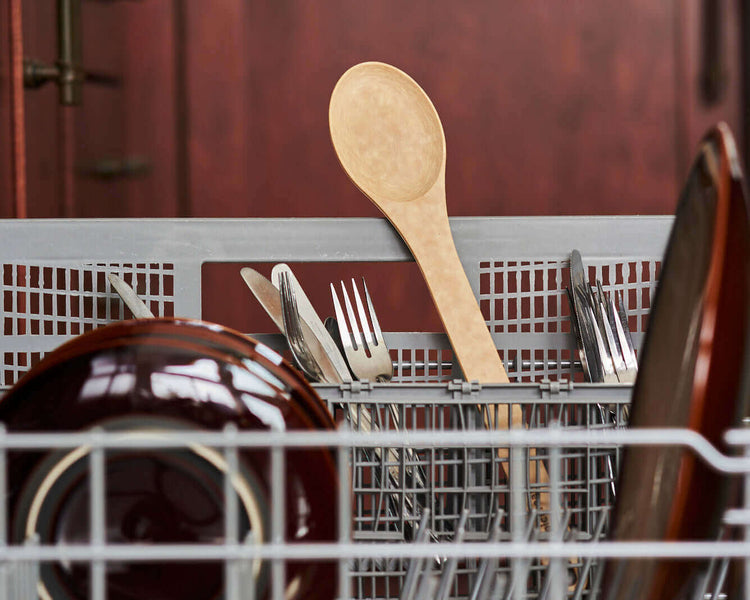 Kitchen Series Medium Spoon in Natural in the dishwasher